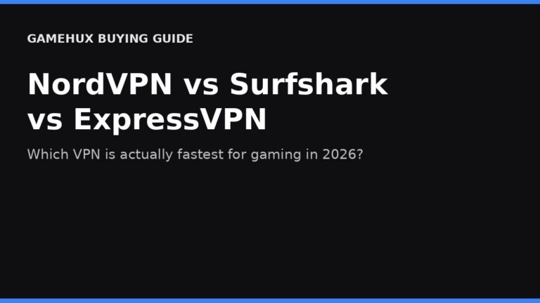 NordVPN vs Surfshark vs ExpressVPN for Gaming: Which Is Fastest?