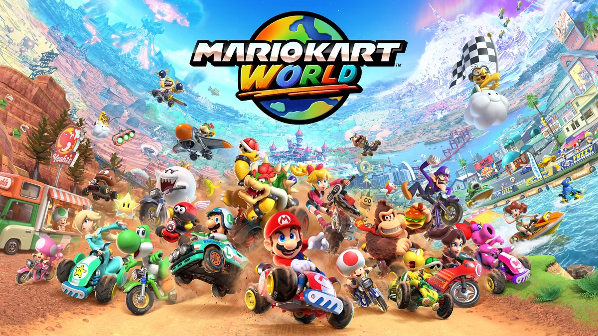 Mario Kart World official key art