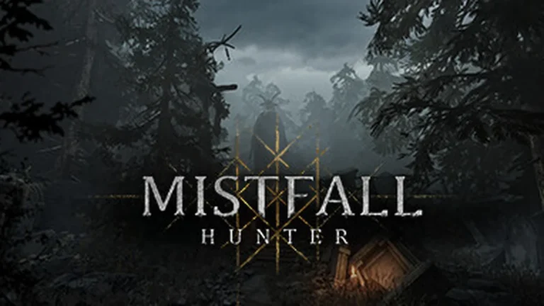 Mistfall Hunter official Steam header art