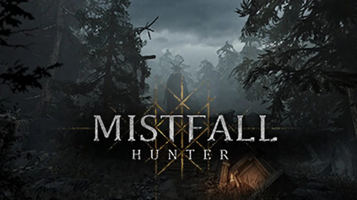 Mistfall Hunter official Steam header art