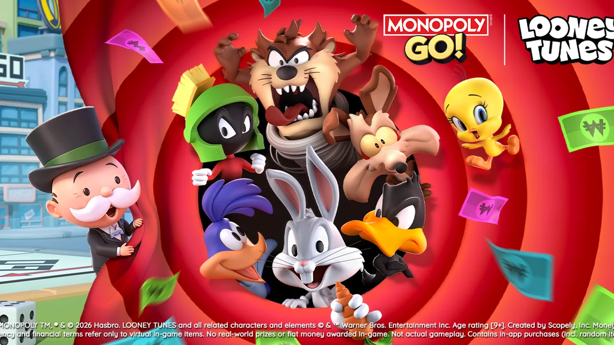 Monopoly GO official Looney Tunes collaboration art