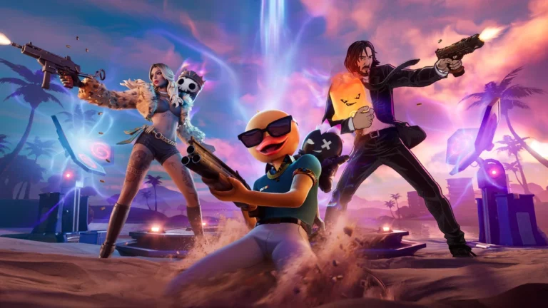 Official Fortnite Chapter 7 Season 3: Runners key art featuring the Shattered Coast map