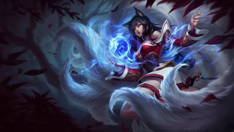 Official League of Legends splash art of Ahri
