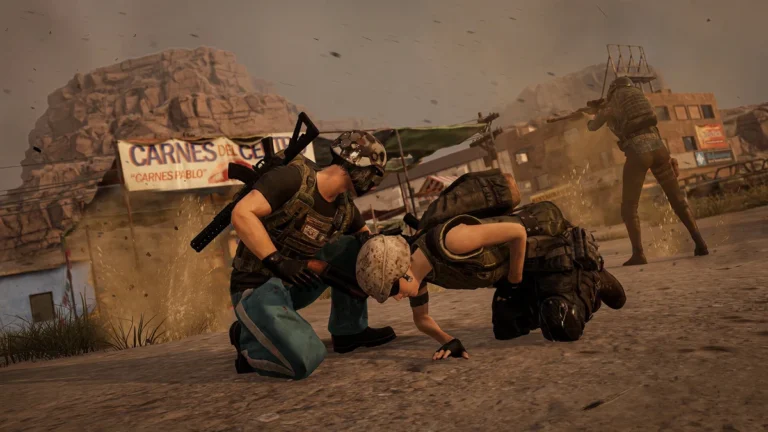 Official PUBG map landing screenshot