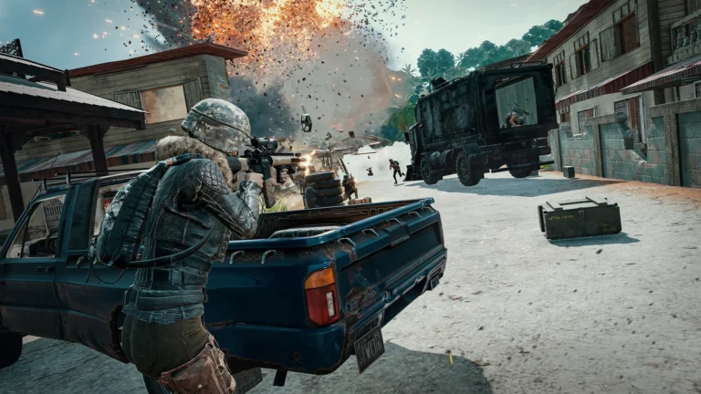 Official PUBG weapon combat screenshot
