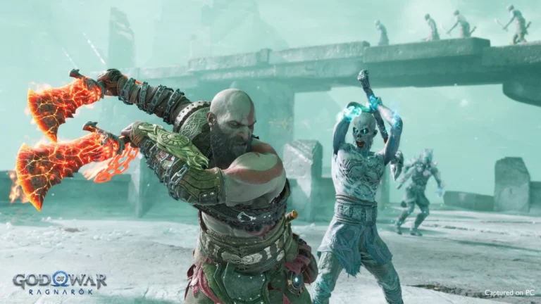 God of War Ragnarök combat screenshot