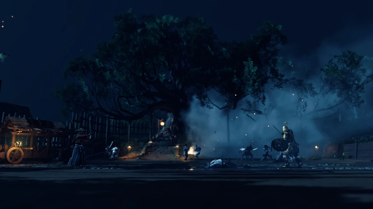 Ghost of Tsushima combat stance screenshot