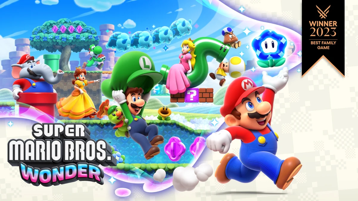 Super Mario Bros. Wonder official key art for Nintendo Switch
