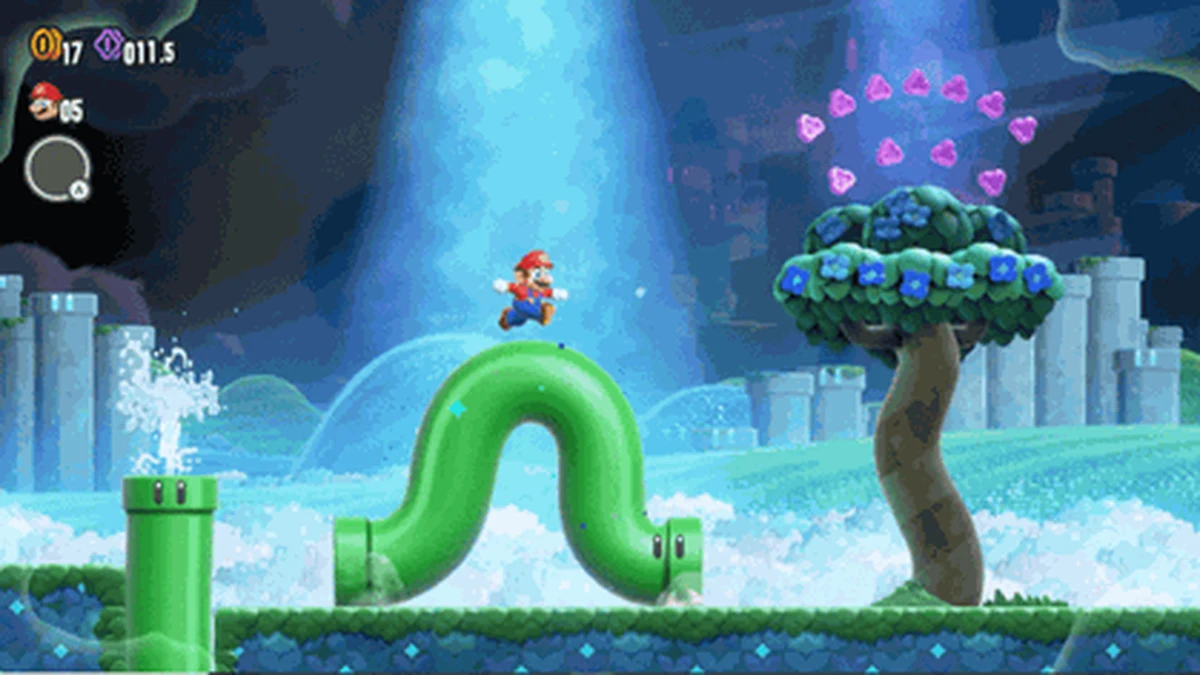 Super Mario Bros. Wonder gameplay screenshot via Wikipedia