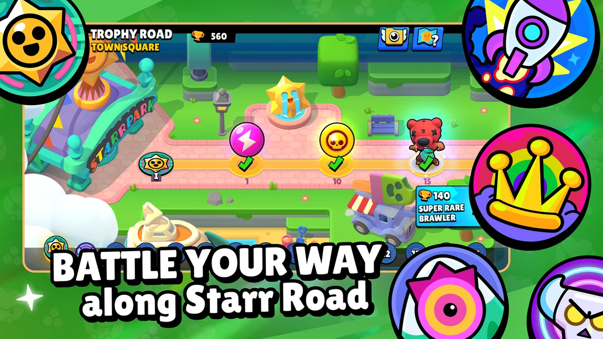 Brawl Stars official gameplay screenshot from Google Play store listing