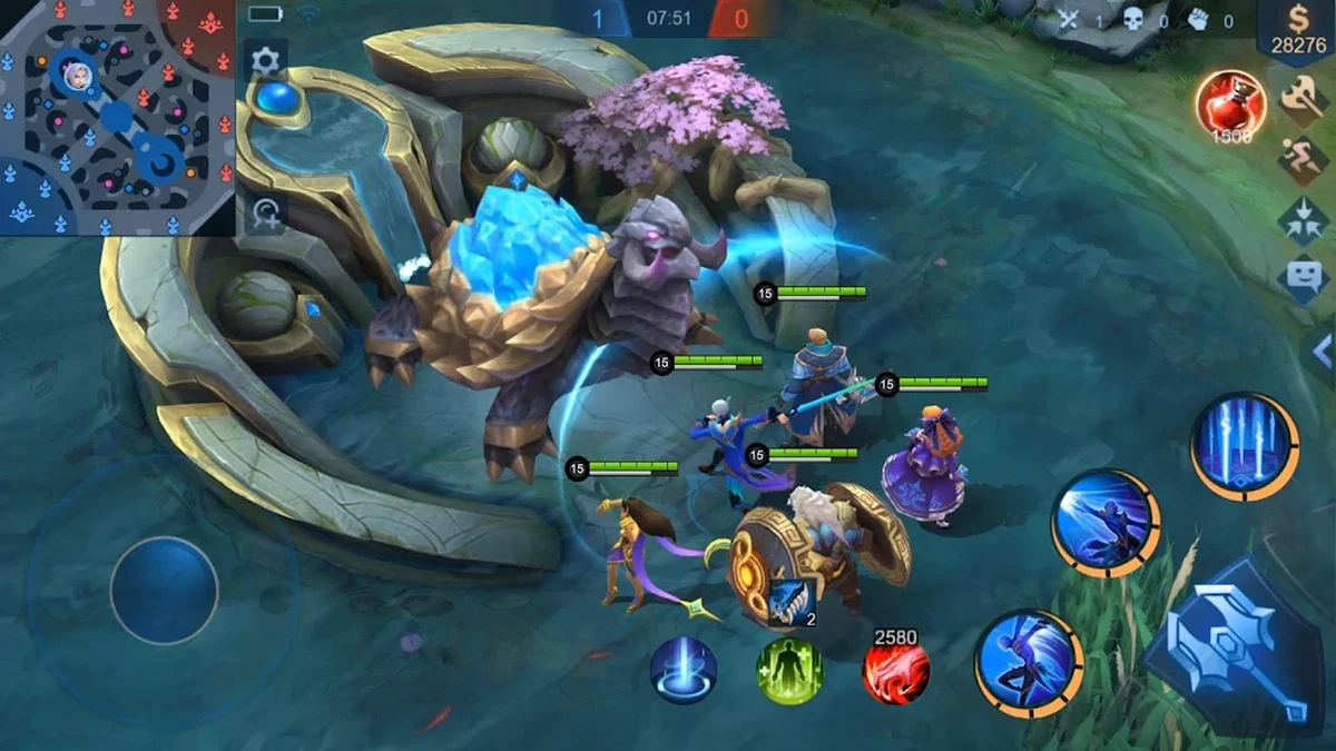 Mobile Legends: Bang Bang MOBA gameplay screenshot, from official Google Play store listing