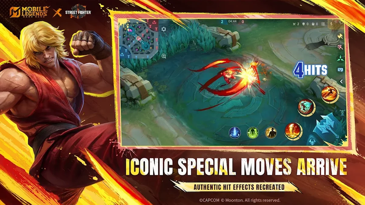Mobile Legends: Bang Bang team fight screenshot, from official Google Play store listing