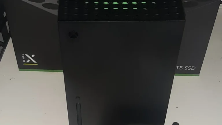Microsoft Xbox Series X console with controller