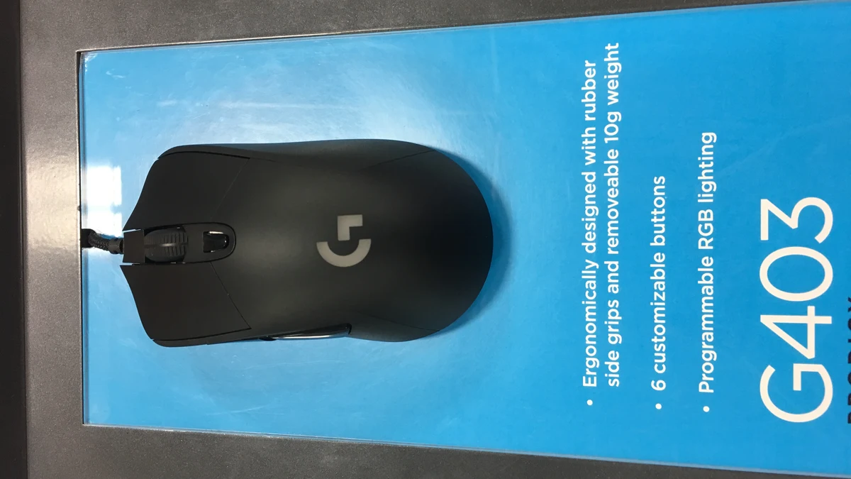 Logitech G403 gaming mouse, a popular gaming peripheral