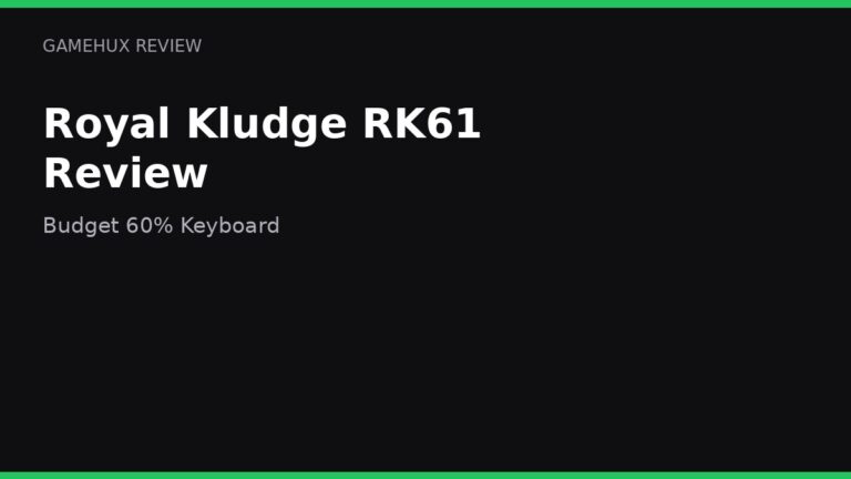 Royal Kludge RK61 Review: The Best Budget 60% Keyboard in 2026?